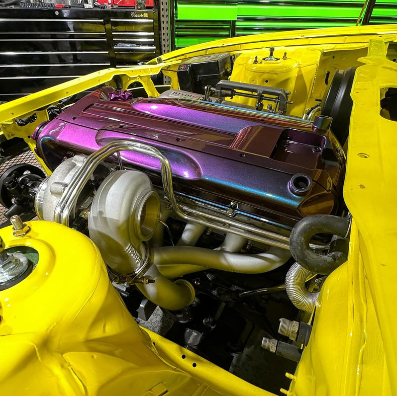ARTEC - Coletor de escape de rotação reversa da banda em V Nissan RB