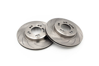 ROFU - Max Street Friction Slotted Front Dual Drilled 5x114.3 / 5x120 Rotors BMW E46 300x22