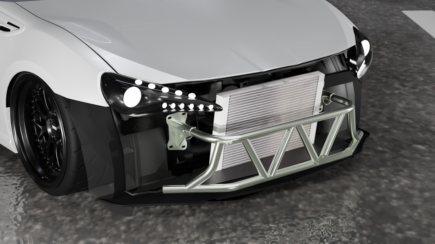 True Focus Fabrication - Scion FR-S / Subaru BRZ / Toyota GT86 - Street Shark Front Bash Bar