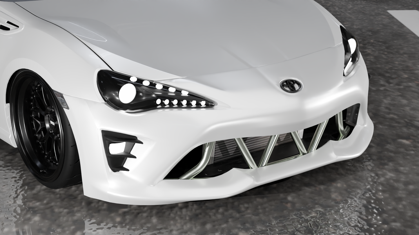 True Focus Fabrication - Scion FR-S / Subaru BRZ / Toyota GT86 - Street Shark Front Bash Bar