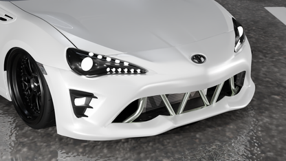 True Focus Fabrication - Scion FR-S / Subaru BRZ / Toyota GT86 - Street Shark Front Bash Bar