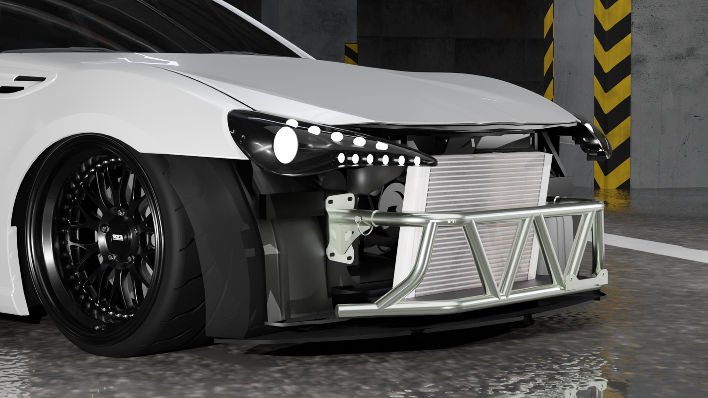 True Focus Fabrication - Scion FR-S / Subaru BRZ / Toyota GT86 - Street Shark Front Bash Bar