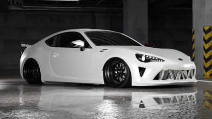 True Focus Fabrication - Scion FR-S / Subaru BRZ / Toyota GT86 - Street Shark Front Bash Bar