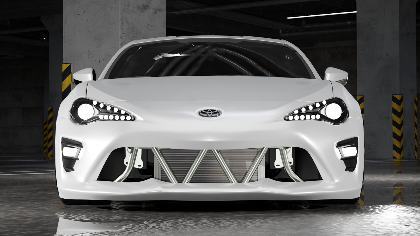 True Focus Fabrication - Scion FR-S / Subaru BRZ / Toyota GT86 - Street Shark Front Bash Bar
