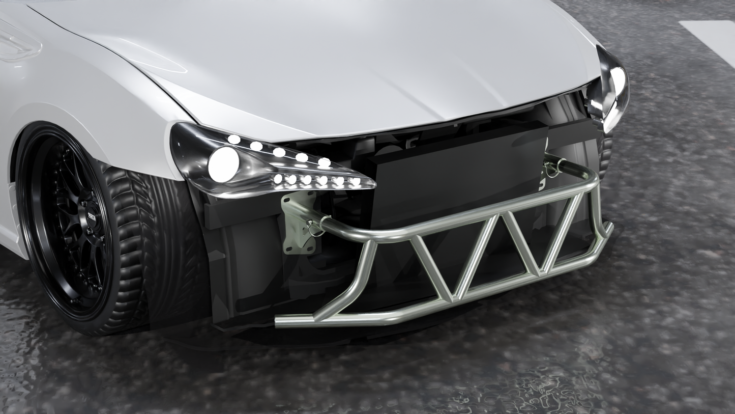 True Focus Fabrication - Scion FR-S / Subaru BRZ / Toyota GT86 - Street Shark Front Bash Bar