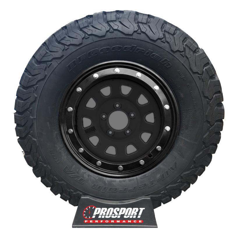 Prosport Gauges - Simulated Bead Lock Hubcap Rings - 15" Black