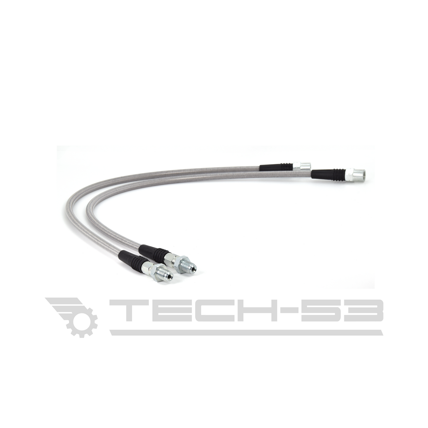 TECH 53 - BMW E82/E9X (NON-M) REAR Stainless Steel Brake Line PAIR - DOT Compliant