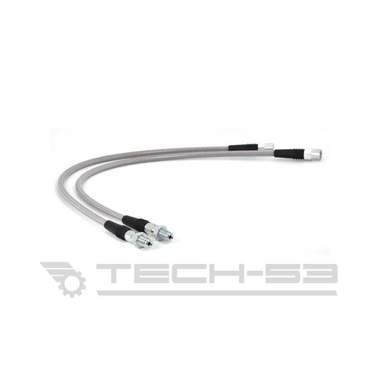 TECH 53 - BMW E82/E9X (NON-M) REAR Stainless Steel Brake Line PAIR - DOT Compliant