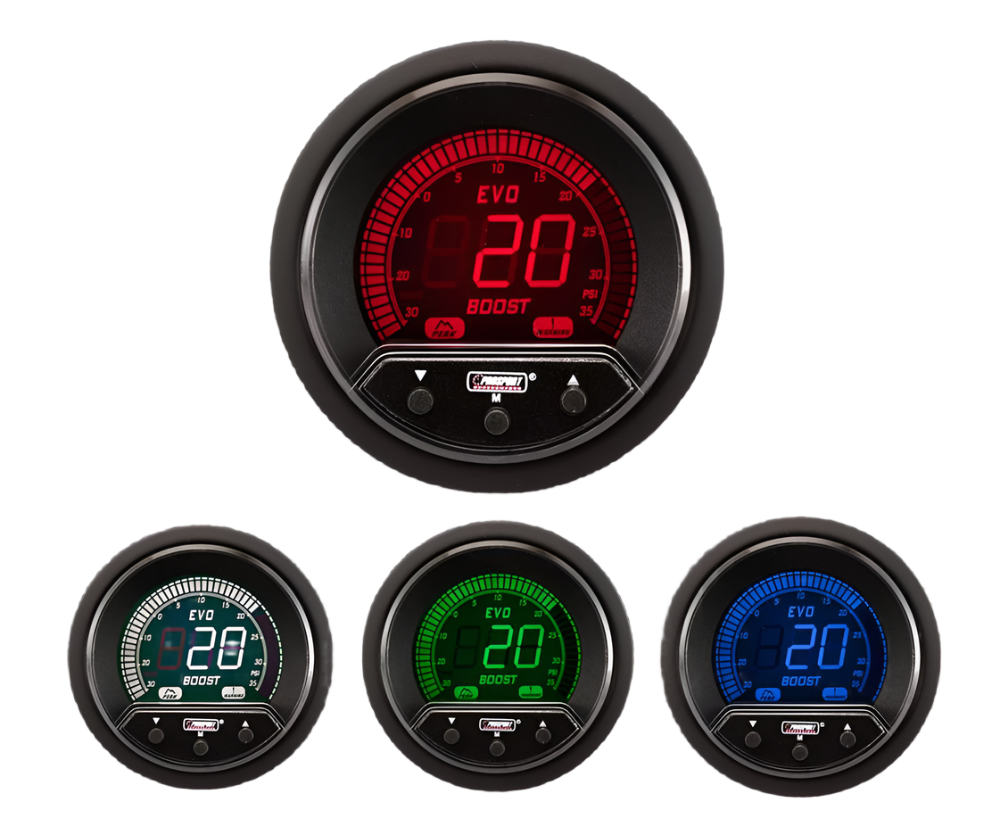 Prosport Gauges - 2-1/16" Premium Evo Electrical Boost Gauge