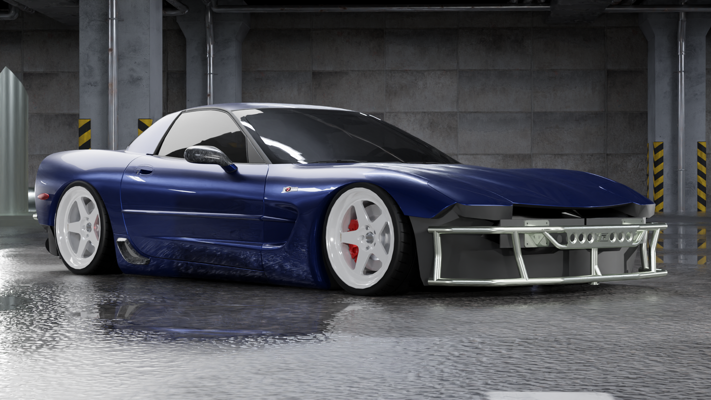 True Focus Fabrication - Chevrolet C5 Corvette - Dual Row Front Bash Bar