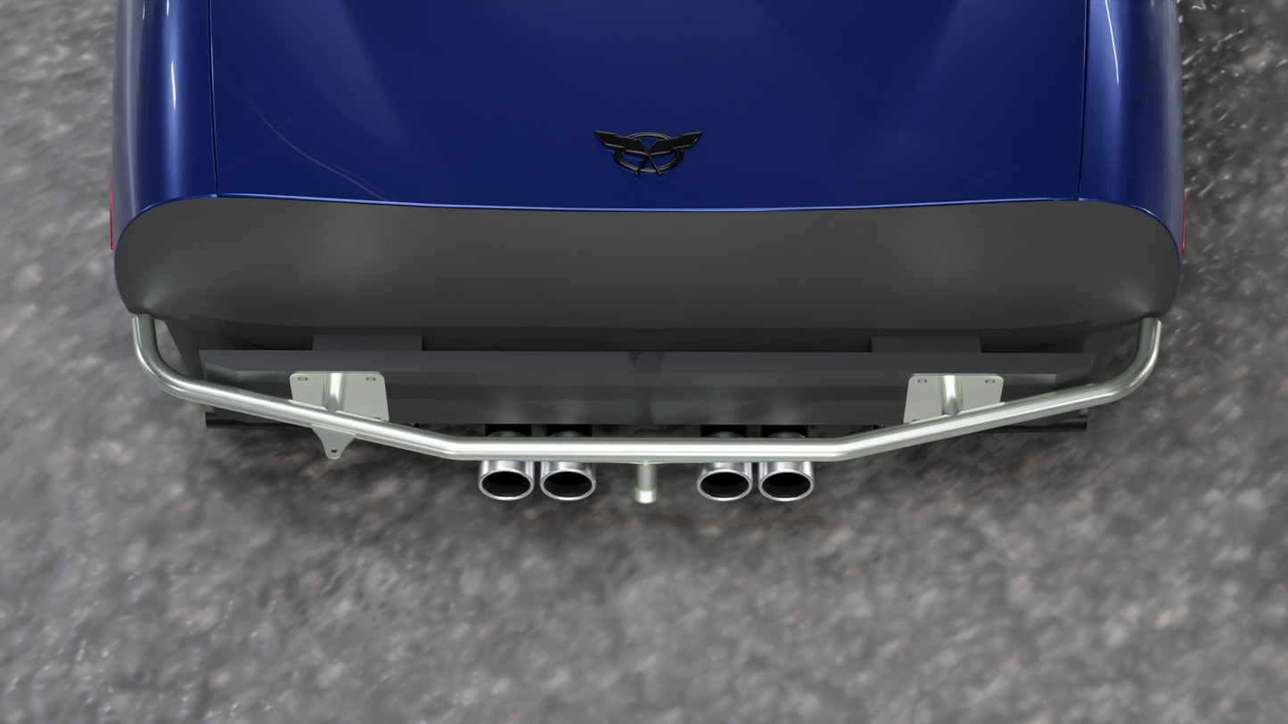 True Focus Fabrication - Chevrolet C5 Corvette - Standard Rear Bash Bar