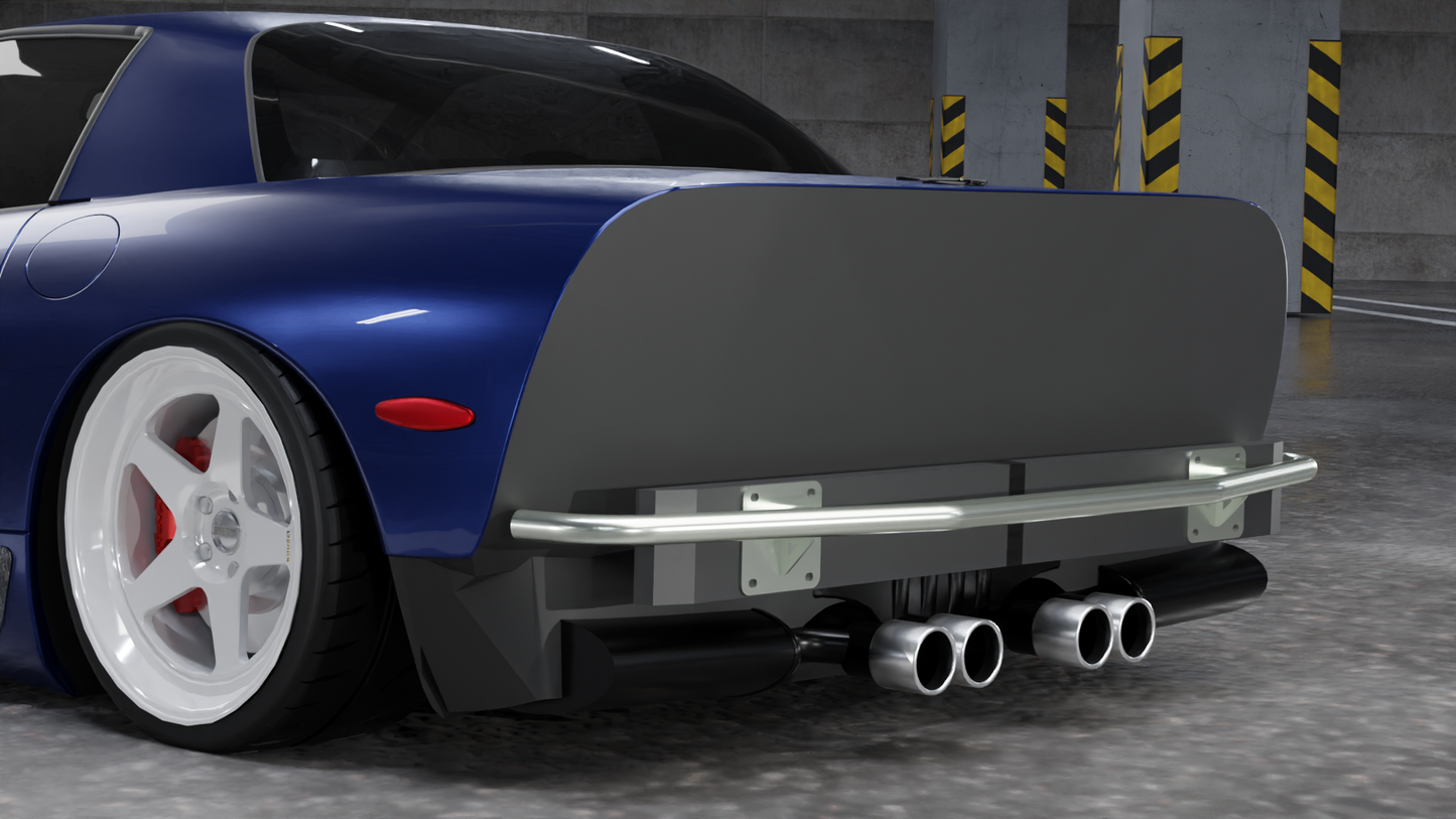 True Focus Fabrication - Chevrolet C5 Corvette - Standard Rear Bash Bar