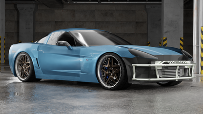 True Focus Fabrication - Chevrolet C6 Corvette - Dual Row Front Bash Bar