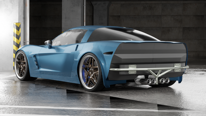 True Focus Fabrication - Chevrolet C6 Corvette - Standard Rear Bash Bar