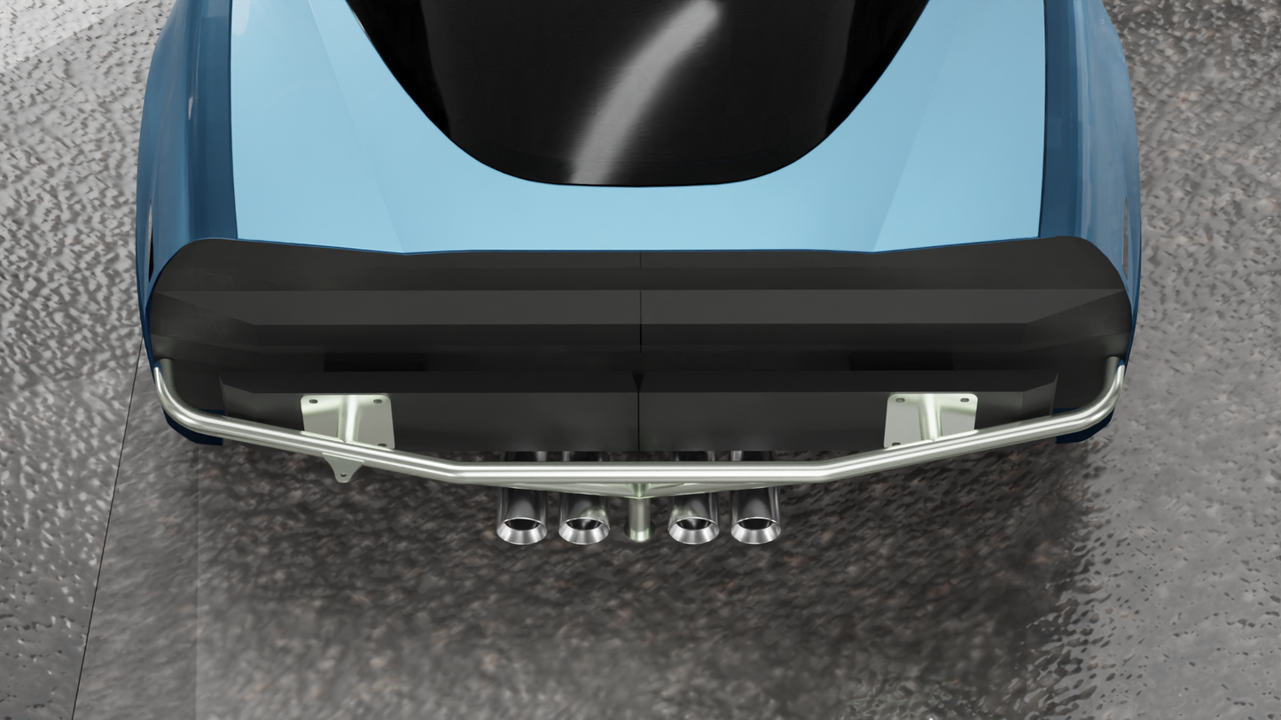 True Focus Fabrication - Chevrolet C6 Corvette - Standard Rear Bash Bar