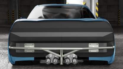 True Focus Fabrication - Chevrolet C6 Corvette - Standard Rear Bash Bar
