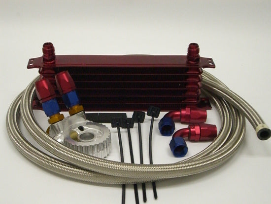 Prosport Gauges - Prosport Oil Cooler Kit-Red