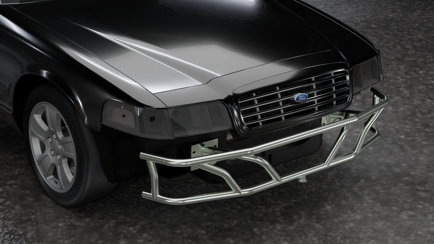 True Focus Fabrication - Ford Crown Victoria | Mercury Grand Marquis | Lincoln Town Car - Front Dual Row Bash Bar
