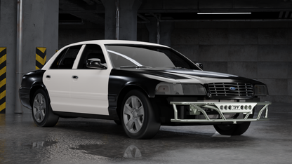 True Focus Fabrication - Ford Crown Victoria | Mercury Grand Marquis | Lincoln Town Car - Front Dual Row Bash Bar