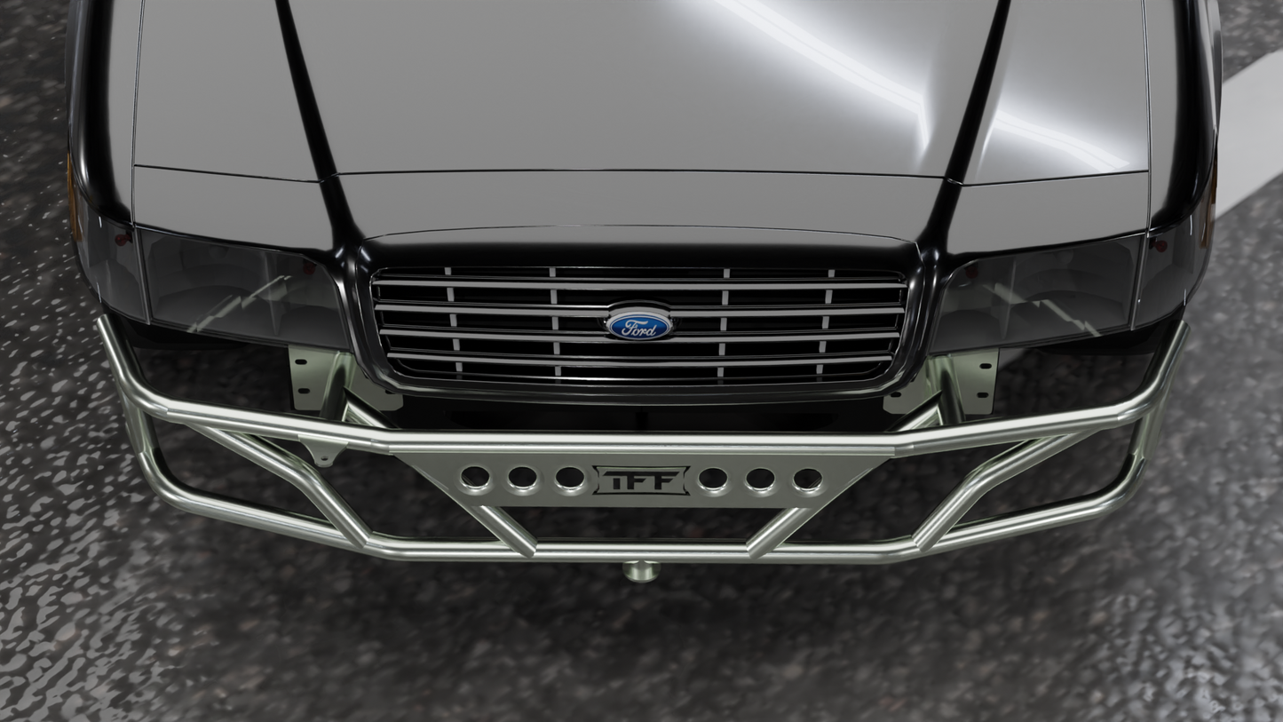 True Focus Fabrication - Ford Crown Victoria | Mercury Grand Marquis | Lincoln Town Car - Front Dual Row Bash Bar