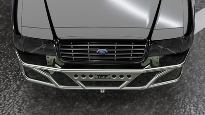 True Focus Fabrication - Ford Crown Victoria | Mercury Grand Marquis | Lincoln Town Car - Front Dual Row Bash Bar