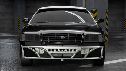 True Focus Fabrication - Ford Crown Victoria | Mercury Grand Marquis | Lincoln Town Car - Front Dual Row Bash Bar