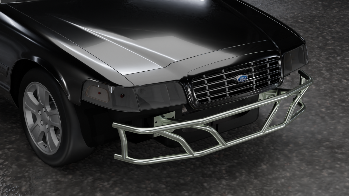 True Focus Fabrication - Ford Crown Victoria | Mercury Grand Marquis | Lincoln Town Car - Front Dual Row Bash Bar