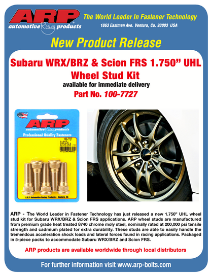 ARP Subaru BRZ/Scion FRS Wheel Stud Kit