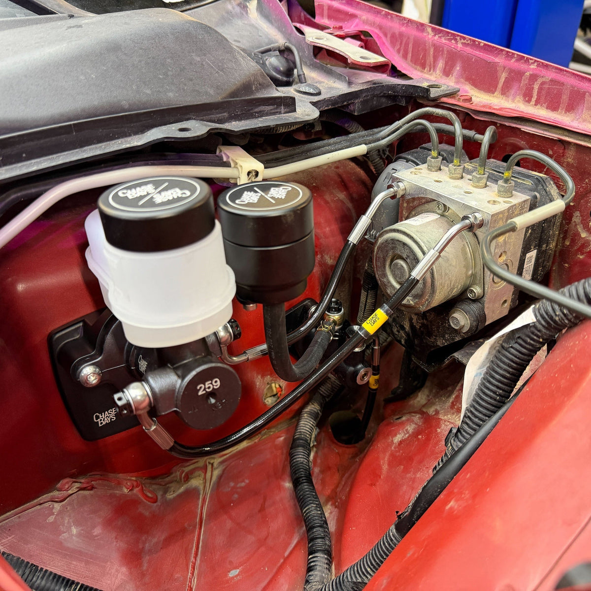 Chase Bays - Chase Bays ABS Brake Lines for Dual Piston Brake Booster Delete - Nissan 350Z | G35