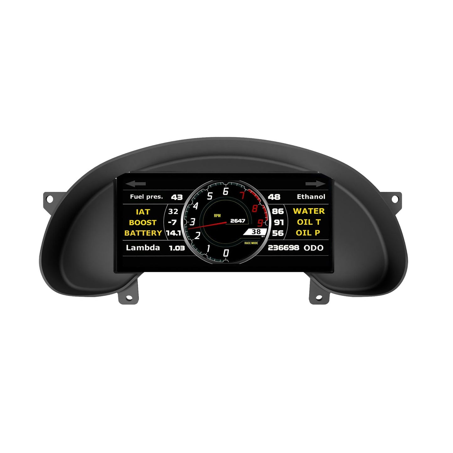 Mako Motorsport - Powertune Digital Ultrawide Dash Recessed Cluster Mount (display sold separately)