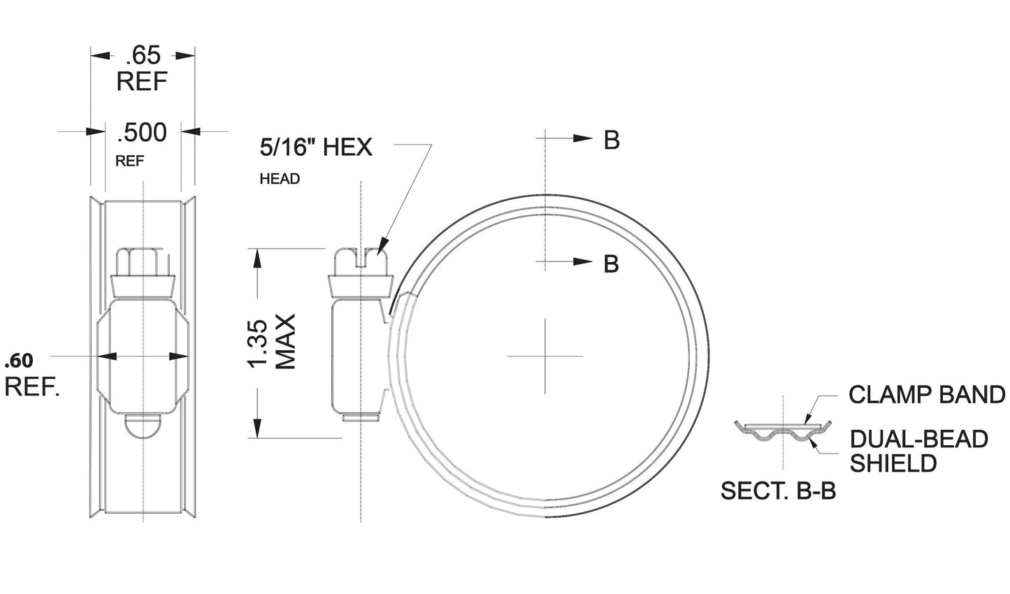 411 WORKS - Dual Bead Shield Hose Clamp