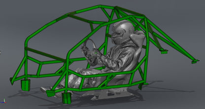 CAGEKITS - Corvette C5 FD Spec Roll Cage - Non-Gutted Doors