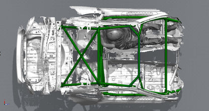 CAGEKITS - Corvette C5 FD Spec Roll Cage - Non-Gutted Doors