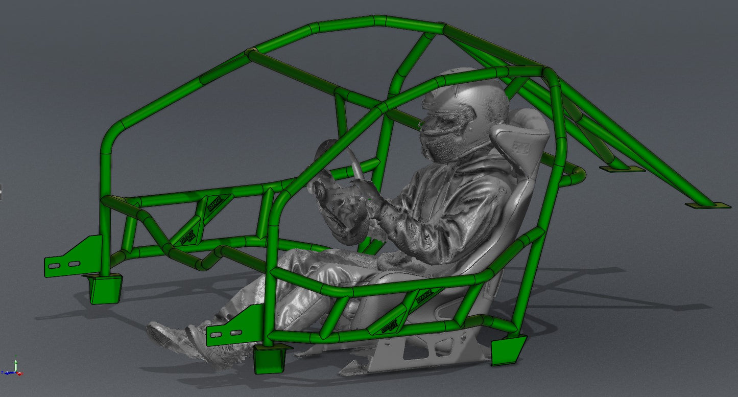 CAGEKITS - Corvette C5 FD Spec Roll Cage - Gutted Doors