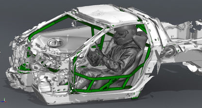 CAGEKITS - Corvette C5 FD Spec Roll Cage - Gutted Doors