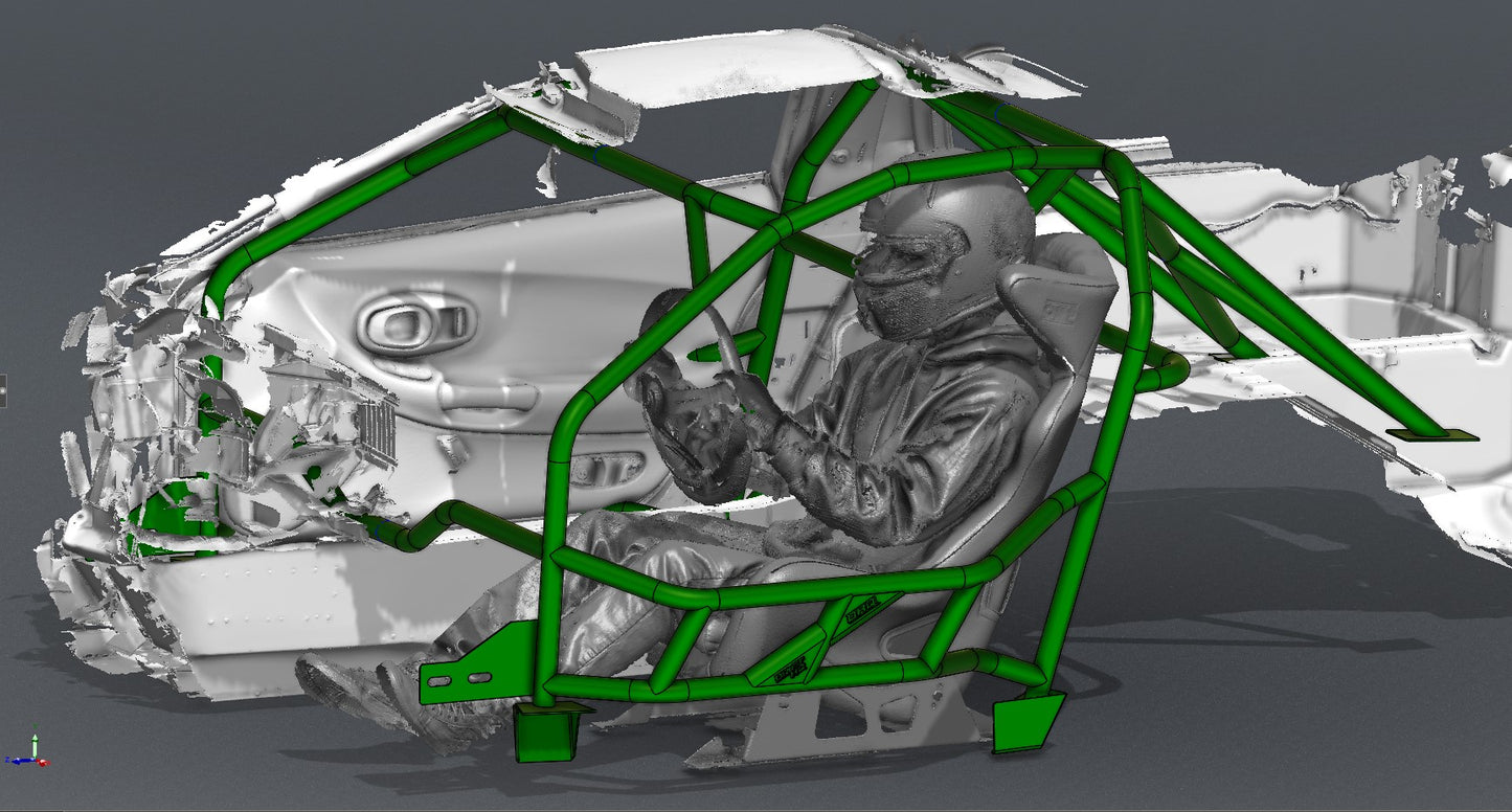 CAGEKITS - Corvette C5 FD Spec Roll Cage - Gutted Doors