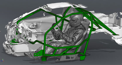 CAGEKITS - Corvette C5 FD Spec Roll Cage - Gutted Doors