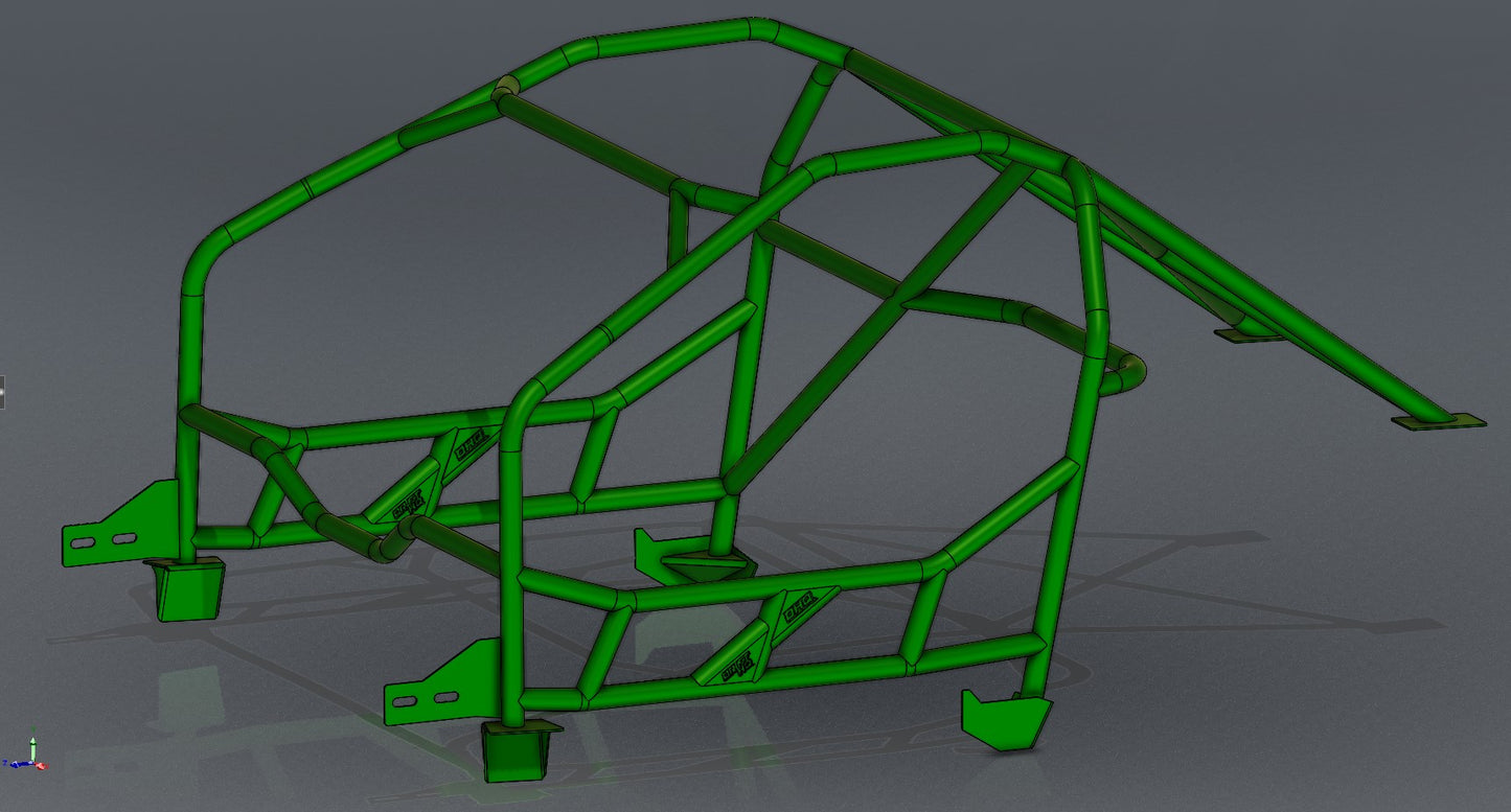 CAGEKITS - Corvette C6 FD Spec Roll Cage - Non-Gutted Doors