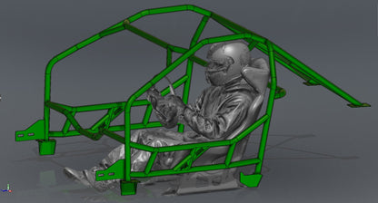 CAGEKITS - Corvette C6 FD Spec Roll Cage - Non-Gutted Doors