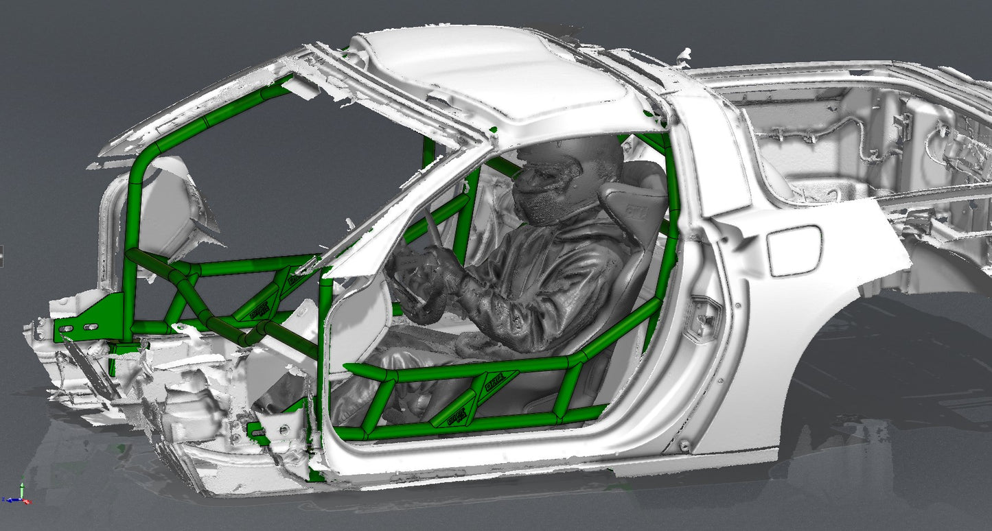CAGEKITS - Corvette C6 FD Spec Roll Cage - Non-Gutted Doors