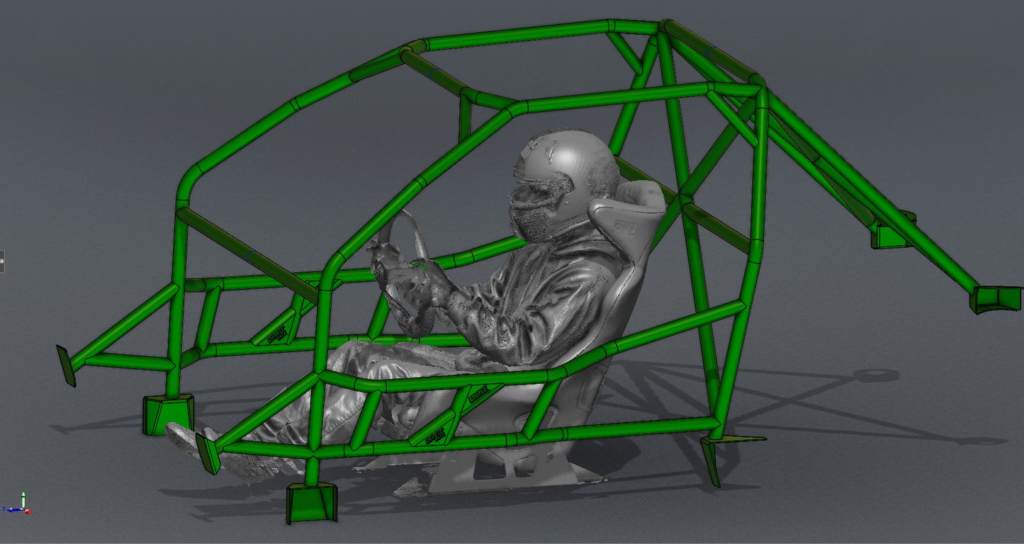 CAGEKITS - E36 Sedan FD Spec Roll Cage - Gutted Doors