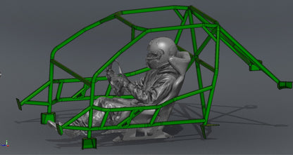 CAGEKITS - E36 Sedan FD Spec Roll Cage - Gutted Doors