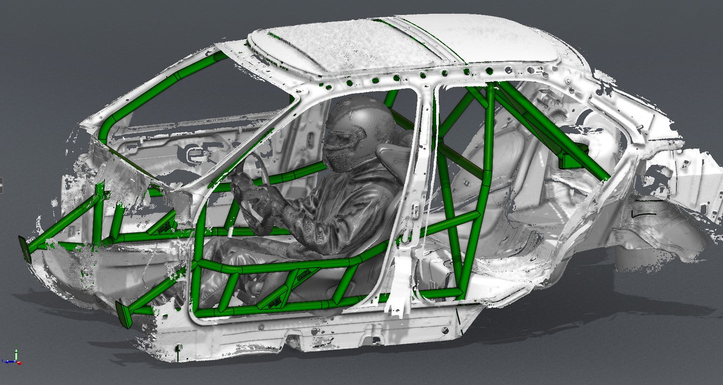CAGEKITS - E36 Sedan FD Spec Roll Cage - Gutted Doors