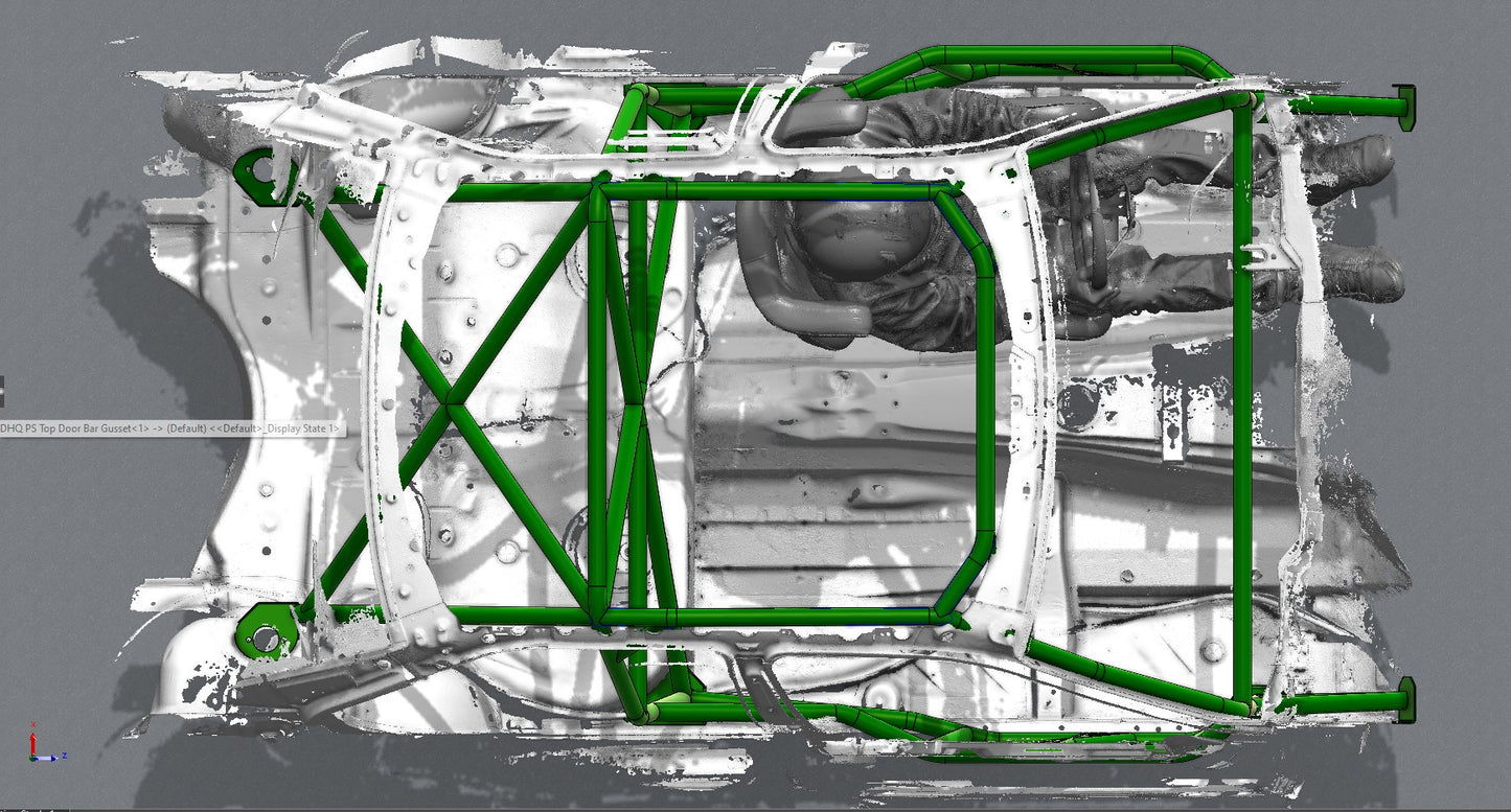 CAGEKITS - E36 Sedan FD Spec Roll Cage - Gutted Doors