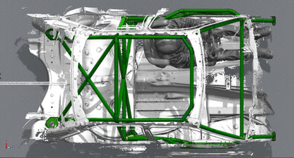 CAGEKITS - E36 Sedan FD Spec Roll Cage - Gutted Doors
