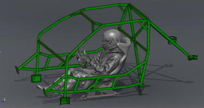 CAGEKITS - E36 Sedan FD Spec Roll Cage - Non-Gutted Doors