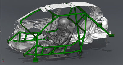 CAGEKITS - E36 Sedan FD Spec Roll Cage - Non-Gutted Doors
