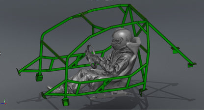 CAGEKITS - E46 Coupe FD Spec Roll Cage - Non-Gutted Doors