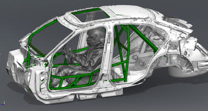 CAGEKITS - E46 Sedan FD Spec Roll Cage - Gutted Doors
