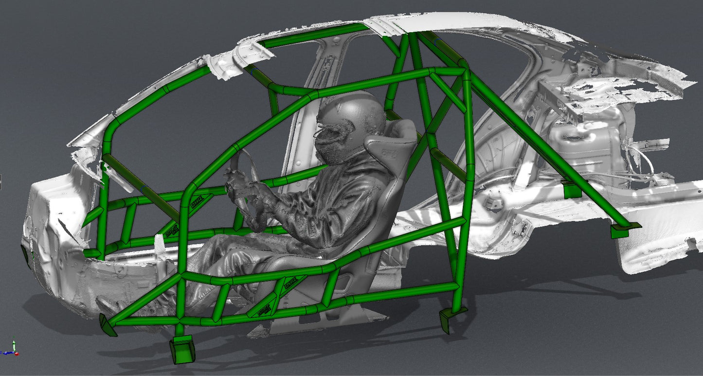CAGEKITS - E46 Sedan FD Spec Roll Cage - Gutted Doors